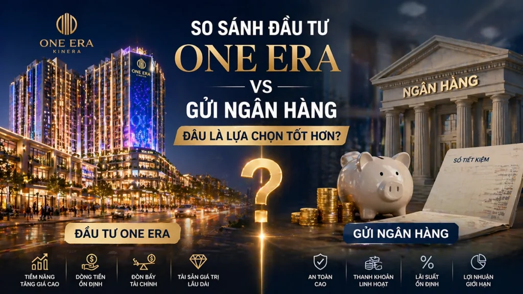 So sánh đầu tư One Era và gửi ngân hàng - lựa chọn nào tốt hơn 2026
